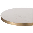 ΕΠΙΦΑΝΕΙΑ ΤΡΑΠΕΖΙΟΥ SINTERED STONE HM6652.12 ΜΕ ΠΛΑΙΣΙΟ ALU ΧΡΥΣΟ Φ60εκ.
