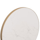 ΕΠΙΦΑΝΕΙΑ ΤΡΑΠΕΖΙΟΥ SINTERED STONE HM6652.12 ΜΕ ΠΛΑΙΣΙΟ ALU ΧΡΥΣΟ Φ60εκ.