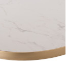 ΕΠΙΦΑΝΕΙΑ ΤΡΑΠΕΖΙΟΥ SINTERED STONE HM6652.12 ΜΕ ΠΛΑΙΣΙΟ ALU ΧΡΥΣΟ Φ60εκ.