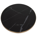 ΕΠΙΦΑΝΕΙΑ ΤΡΑΠΕΖΙΟΥ SINTERED STONE HM6652.13 ΜΕ ΠΛΑΙΣΙΟ ALU ΧΡΥΣΟ Φ60εκ.