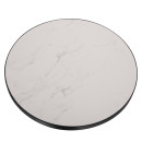 ΕΠΙΦΑΝΕΙΑ ΤΡΑΠΕΖΙΟΥ SINTERED STONE HM6653.02 ΜΕ ΠΛΑΙΣΙΟ ALU ΜΑΥΡΟ Φ70εκ.
