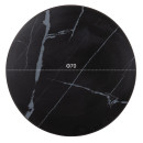 ΕΠΙΦΑΝΕΙΑ ΤΡΑΠΕΖΙΟΥ SINTERED STONE HM6653.03 ΜΕ ΠΛΑΙΣΙΟ ALU ΜΑΥΡΟ Φ70εκ.