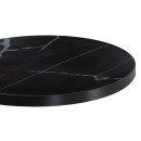 ΕΠΙΦΑΝΕΙΑ ΤΡΑΠΕΖΙΟΥ SINTERED STONE HM6653.03 ΜΕ ΠΛΑΙΣΙΟ ALU ΜΑΥΡΟ Φ70εκ.
