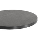 ΕΠΙΦΑΝΕΙΑ ΤΡΑΠΕΖΙΟΥ SINTERED STONE HM6653.05 ΜΕ ΠΛΑΙΣΙΟ ALU ΓΚΡΙ Φ70εκ.