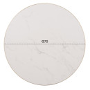 ΕΠΙΦΑΝΕΙΑ ΤΡΑΠΕΖΙΟΥ SINTERED STONE HM6653.12 ΜΕ ΠΛΑΙΣΙΟ ALU ΧΡΥΣΟ Φ70εκ.