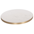 ΕΠΙΦΑΝΕΙΑ ΤΡΑΠΕΖΙΟΥ SINTERED STONE HM6653.12 ΜΕ ΠΛΑΙΣΙΟ ALU ΧΡΥΣΟ Φ70εκ.