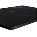 ΕΠΙΦΑΝΕΙΑ ΤΡΑΠΕΖΙΟΥ SINTERED STONE ΟΡΘΟΓΩΝΙΑ HM6656.03 ΠΛΑΙΣΙΟ ALU ΜΑΥΡΟ 120x80εκ.