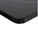 ΕΠΙΦΑΝΕΙΑ ΤΡΑΠΕΖΙΟΥ SINTERED STONE ΟΡΘΟΓΩΝΙΑ HM6656.03 ΠΛΑΙΣΙΟ ALU ΜΑΥΡΟ 120x80εκ.