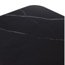 ΕΠΙΦΑΝΕΙΑ ΤΡΑΠΕΖΙΟΥ SINTERED STONE ΟΡΘΟΓΩΝΙΑ HM6656.03 ΠΛΑΙΣΙΟ ALU ΜΑΥΡΟ 120x80εκ.