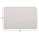 ΕΠΙΦΑΝΕΙΑ ΤΡΑΠΕΖΙΟΥ SINTERED STONE ΟΡΘΟΓΩΝΙΑ HM6656.12 ΠΛΑΙΣΙΟ ALU ΧΡΥΣΟ 120x80εκ.