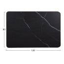 ΕΠΙΦΑΝΕΙΑ ΤΡΑΠΕΖΙΟΥ SINTERED STONE ΟΡΘΟΓΩΝΙΑ HM6656.13 ΠΛΑΙΣΙΟ ALU ΧΡΥΣΟ 120x80εκ.