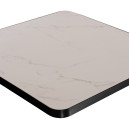 ΕΠΙΦΑΝΕΙΑ ΤΡΑΠΕΖΙΟΥ SINTERED STONE ΤΕΤΡΑΓΩΝΗ HM6654.02 ΠΛΑΙΣΙΟ ALU ΜΑΥΡΟ 70x70εκ.