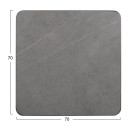 ΕΠΙΦΑΝΕΙΑ ΤΡΑΠΕΖΙΟΥ SINTERED STONE ΤΕΤΡΑΓΩΝΗ HM6654.05 ΠΛΑΙΣΙΟ ALU ΓΚΡΙ 70x70εκ.