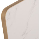 ΕΠΙΦΑΝΕΙΑ ΤΡΑΠΕΖΙΟΥ SINTERED STONE ΤΕΤΡΑΓΩΝΗ HM6655.12 ΠΛΑΙΣΙΟ ALU ΧΡΥΣΟ 80x80εκ.
