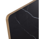 ΕΠΙΦΑΝΕΙΑ ΤΡΑΠΕΖΙΟΥ SINTERED STONE ΤΕΤΡΑΓΩΝΗ HM6655.13 ΠΛΑΙΣΙΟ ALU ΧΡΥΣΟ 80x80εκ.