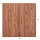 ΕΠΙΦΑΝΕΙΑ ΤΡΑΠΕΖΙΟΥ ΤΕΤΡΑΓΩΝΗ HM18136 ΞΥΛΟ TEAK--ΦΥΣΙΚΟ 70x70x4(πάχος)εκ.