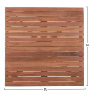 ΕΠΙΦΑΝΕΙΑ ΤΡΑΠΕΖΙΟΥ ΤΕΤΡΑΓΩΝΗ HM18137 ΞΥΛΟ TEAK--ΦΥΣΙΚΟ 80x80x4(πάχος)εκ.