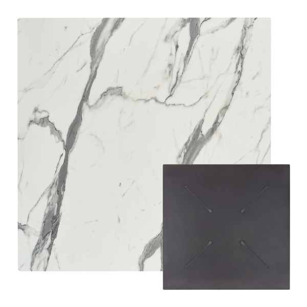 ΕΠΙΦΑΝΕΙΑ ΤΡΑΠΕΖΙΟΥ ΤΕΤΡΑΓΩΝΗ HPL HM5839.31 WHITE MARBLE 80x80εκ 2τμχ