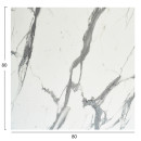 ΕΠΙΦΑΝΕΙΑ ΤΡΑΠΕΖΙΟΥ ΤΕΤΡΑΓΩΝΗ HPL HM5839.31 WHITE MARBLE 80x80εκ 2τμχ