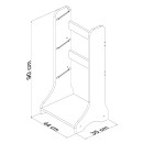 ΕΠΙΠΛΟ ΑΠΟΘΗΚΕΥΣΗΣ FRED HM18207.01 ΛΕΥΚΗ ΜΕΛΑΜΙΝΗ 44x35x90Υεκ.