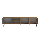 ΕΠΙΠΛΟ ΤΗΛΕΟΡΑΣΗΣ CATERRA HM18374.14 ΜΕΛΑΜΙΝΗ ΦΥΣΙΚΟ-MOORE STONE 180Χ35.5Χ48Υεκ.