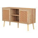 ΕΠΙΠΛΟ TV ΜΕΛΑΜΙΝΗΣ COLM ΜΕ ΠΟΡΤΕΣ RATTAN HM9223.11 ΣΕ ΧΡΩΜΑ ΦΥΣΙΚΟ 120x39x57Υεκ.