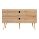 ΕΠΙΠΛΟ TV ΜΕΛΑΜΙΝΗΣ COLM ΜΕ ΠΟΡΤΕΣ RATTAN HM9223.11 ΣΕ ΧΡΩΜΑ ΦΥΣΙΚΟ 120x39x57Υεκ.