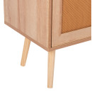 ΕΠΙΠΛΟ TV ΜΕΛΑΜΙΝΗΣ COLM ΜΕ ΠΟΡΤΕΣ RATTAN HM9223.11 ΣΕ ΧΡΩΜΑ ΦΥΣΙΚΟ 120x39x57Υεκ.