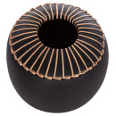 ΕΠΙΤΡΑΠΕΖΙΟ ΔΙΑΚΟΣΜΗΤΙΚΟ ΒΑΖΟ LENNOX HM4675.01L TΕΡΑΚΟΤΑ ΣΕ ΜΑΥΡΟ--Φ22x20Υεκ.