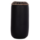 ΕΠΙΤΡΑΠΕΖΙΟ ΔΙΑΚΟΣΜΗΤΙΚΟ ΒΑΖΟ LENNOX HM4675.01S TΕΡΑΚΟΤΑ ΣΕ ΜΑΥΡΟ--Φ18x33Υεκ.