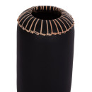 ΕΠΙΤΡΑΠΕΖΙΟ ΔΙΑΚΟΣΜΗΤΙΚΟ ΒΑΖΟ LENNOX HM4675.01S TΕΡΑΚΟΤΑ ΣΕ ΜΑΥΡΟ--Φ18x33Υεκ.