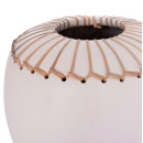 ΕΠΙΤΡΑΠΕΖΙΟ ΔΙΑΚΟΣΜΗΤΙΚΟ ΒΑΖΟ LENNOX HM4675.02L TΕΡΑΚΟΤΑ ΣΕ ΛΕΥΚΟ--Φ22x20Υεκ.