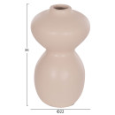 ΕΠΙΤΡΑΠΕΖΙΟ ΔΙΑΚΟΣΜΗΤΙΚΟ ΒΑΖΟ NELLY HM4669.02 ΤΕΡΑΚΟΤΑ ΣΕ ΚΡΕΜ--Φ22x35Υεκ.
