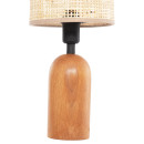 ΕΠΙΤΡΑΠΕΖΙΟ ΦΩΤΙΣΤΙΚΟ LYKTUR HM4709 ΜΠΕΖ ΚΑΠΕΛΟ WICKER-ΞΥΛΙΝΗ ΒΑΣΗ Φ15,5x35,5Υεκ.