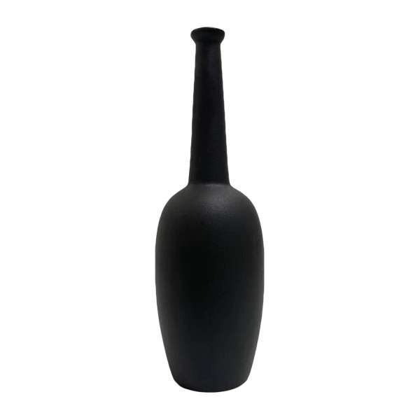 ΕΠΙΤΡΑΠΕΖΙΟ ΚΕΡΑΜΙΚΟ ΔΙΑΚΟΣΜΗΤΙΚΟ ELENDIL HM4591.02 ΜΑΥΡΟ ΜΑΤ Φ12x39.5Υεκ