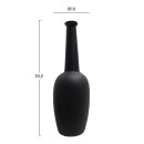 ΕΠΙΤΡΑΠΕΖΙΟ ΚΕΡΑΜΙΚΟ ΔΙΑΚΟΣΜΗΤΙΚΟ ELENDIL HM4592.02 ΜΑΥΡΟ ΜΑΤ Φ10x30Υεκ