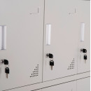 ΦΟΡΙΑΜΟΣ ΜΕΤΑΛΛΙΚΟΣ BEXLEY ΜΕ 12 ΝΤΟΥΛΑΠΑΚΙΑ ΜΕ ΚΛΕΙΔΙ HM5637.11 ΓΚΡΙ 90x45x185Υεκ