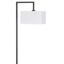 ΦΩΤΙΣΤΙΚΟ ΔΑΠΕΔΟΥ BRANS HM7532.11 ΜΕΤΑΛΛΟ ΜΑΥΡΟ--PVC ΛΕΥΚΟ ΚΑΠΕΛΟ 25x33x170Υεκ.
