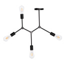ΦΩΤΙΣΤΙΚΟ ΟΡΟΦΗΣ 4-ΦΩΤΟ LIGHTY HM7405.11 ΜΕΤΑΛΛΟ ΣΕ ΜΑΥΡΟ 57x5x52Υεκ.