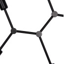 ΦΩΤΙΣΤΙΚΟ ΟΡΟΦΗΣ 4-ΦΩΤΟ LIGHTY HM7405.11 ΜΕΤΑΛΛΟ ΣΕ ΜΑΥΡΟ 57x5x52Υεκ.