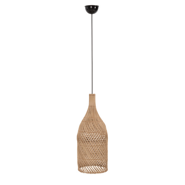 ΦΩΤΙΣΤΙΚΟ ΟΡΟΦΗΣ CARBOY HM7884 ΚΡΕΜΑΣΤΟ ΑΠΟ RATTAN ΣΕ ΦΥΣΙΚΟ ΧΡΩΜΑ Φ28x163,5Yεκ.