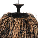 ΦΩΤΙΣΤΙΚΟ ΟΡΟΦΗΣ ORDEM HM4716 ΚΑΠΕΛΟ ΙΝΕΣ SISAL & ΜΠΑΝΑΝΑΣ-ΜΑΥΡΟ & ΦΥΣΙΚΟ Φ60x50Υεκ
