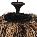 ΦΩΤΙΣΤΙΚΟ ΟΡΟΦΗΣ ORDEM HM4716 ΚΑΠΕΛΟ ΙΝΕΣ SISAL & ΜΠΑΝΑΝΑΣ-ΜΑΥΡΟ & ΦΥΣΙΚΟ Φ60x50Υεκ
