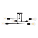 ΦΩΤΙΣΤΙΚΟ ΟΡΟΦΗΣ ΠΟΛΥΦΩΤΟ LIGHTY HM7427.11 ΜΕΤΑΛΛΟ ΣΕ ΜΑΥΡΟ 51x51x23Υεκ.