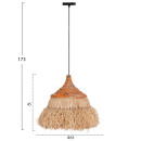 ΦΩΤΙΣΤΙΚΟ ΟΡΟΦΗΣ SIFO HM4714 ΚΑΠΕΛΟ ΙΝΕΣ SISAL & ΜΠΑΝΑΝΑΣ-ΦΥΣΙΚΟ & MIX Φ35x45Υεκ.