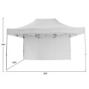 GAZEBO ΕΠΑΓΓΕΛΜΑΤΙΚΟ ΒΑΡΕΩΣ ΤΥΠΟΥ CRESSEN HM6307 ΠΤΥΣΣΟΜΕΝΟ ΑΛΟΥΜΙΝΙΟΥ 3x6x3,4Y
