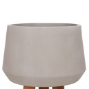 ΓΛΑΣΤΡΑ ΕΣΩΤ.ΧΩΡΟΥ QUAN HM4680.03L FIBER CEMENT ΓΚΡΙ--ΒΑΣΗ TEAK Φ38x62Υεκ
