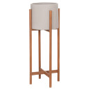 ΓΛΑΣΤΡΑ ΕΣΩΤ.ΧΩΡΟΥ RENTIL HM4684.03L FIBER CEMENT ΧΡΩΜΑ ΓΚΡΙ--ΒΑΣΗ TEAK Φ27x66Υ