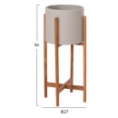 ΓΛΑΣΤΡΑ ΕΣΩΤ.ΧΩΡΟΥ RENTIL HM4684.03S FIBER CEMENT ΧΡΩΜΑ ΓΚΡΙ--ΒΑΣΗ TEAK Φ27x56Υ