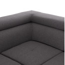 ΓΩΝΙΑΚΟΣ ΚΑΝΑΠΕΣ-ΚΡΕΒΑΤΙ ΜΕ ΑΠΟΘ.ΧΩΡΟ ENCORE HM3301.01L ΓΚΡΙ ΥΦΑΣΜΑ 285x205x90Υεκ.